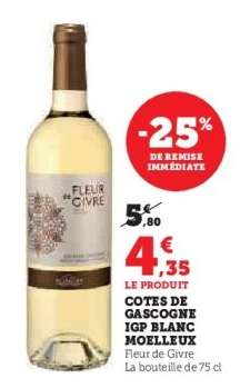Cotes de Gascogne IGP Blanc Moelleux