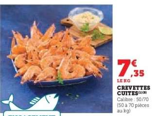 CREVETTES CUITES