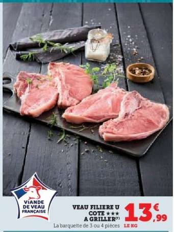 VEAU FILIERE U COTE A GRILLER