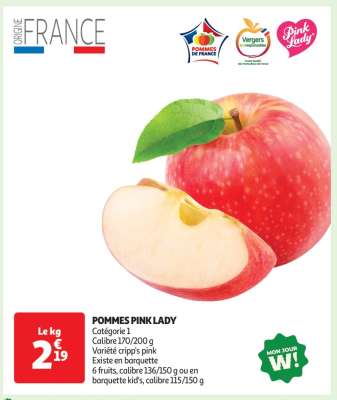 Pommes Pink Lady