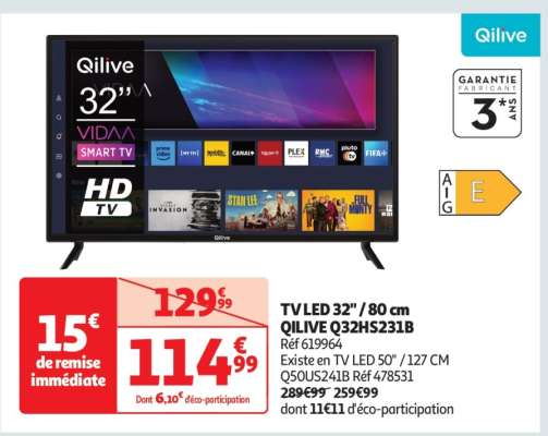 Tv Led 32"/ 80 Cm Qilive Q32Hs231B