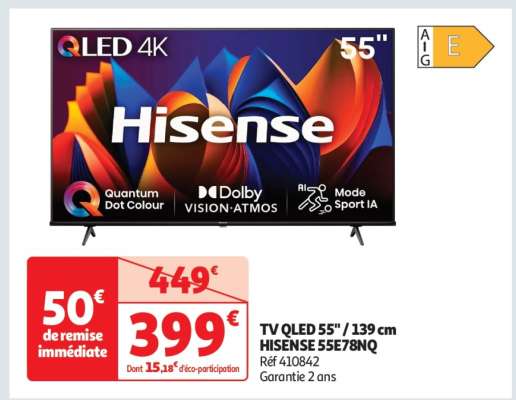 Tv Qled 55" / 139 Cm Hisense 55E78Nq