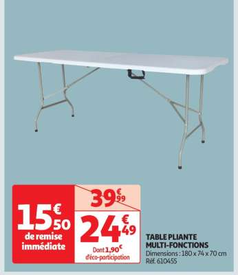Table Pliante Multi-Fonctions