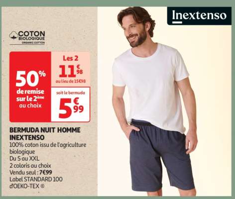 BERMUDA NUIT HOMME INEXTENSO