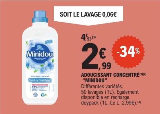 Adoucissant Concentré "Minidou"