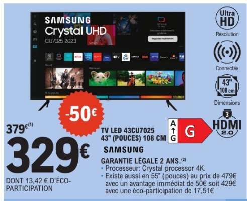 TV LED 43CU7025