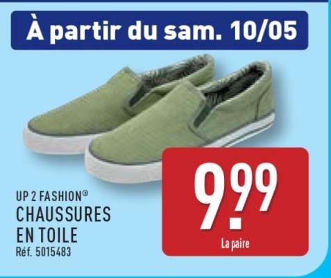 UP 2 FASHION® CHAUSSURES EN TOILE