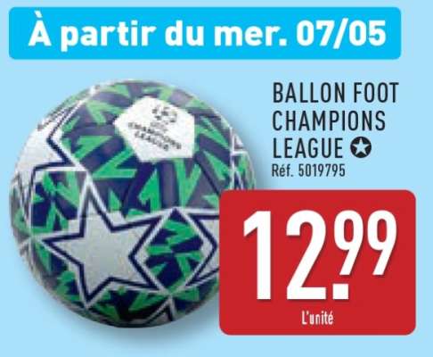 BALLON FOOT CHAMPIONS LEAGUE