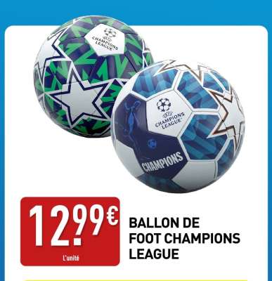 BALLON DE FOOT CHAMPIONS LEAGUE