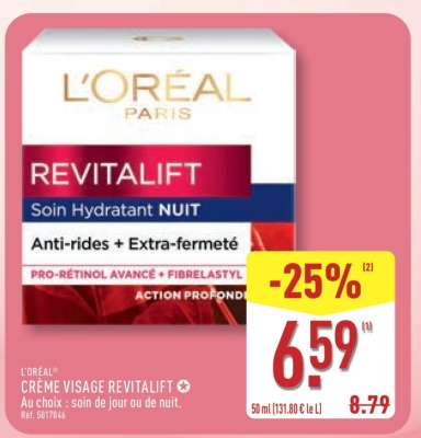 L'ORÉAL CRÈME VISAGE REVITALIFT
