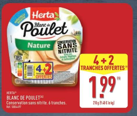 HERTA Blanc de poulet
