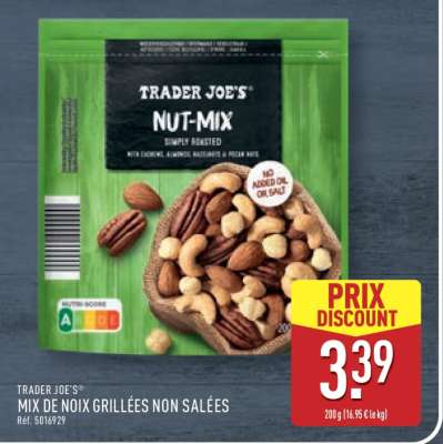 TRADER JOE'S® MIX DE NOIX GRILLÉES NON SALÉES