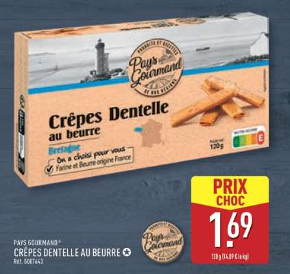 CRÊPES DENTELLE AU BEURRE