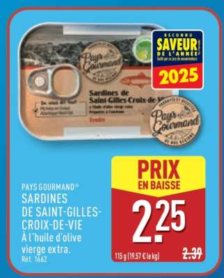 Sardines de Saint-Gilles-Croix-de-Vie