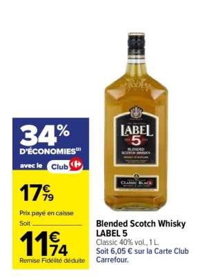BLENDED SCOTCH WHISKY LABEL 5