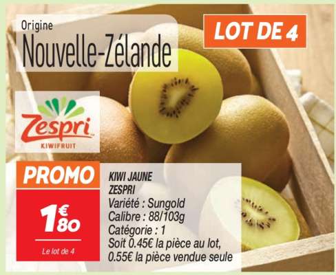 KIWI JAUNE ZESPRI