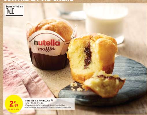 MUFFINS X2 NUTELLA®