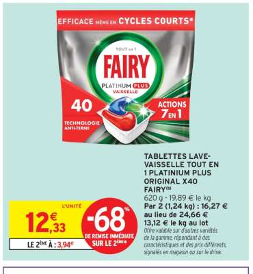 Tablettes Lave-Vaisselle Tout en 1 Platinum Plus Original X40