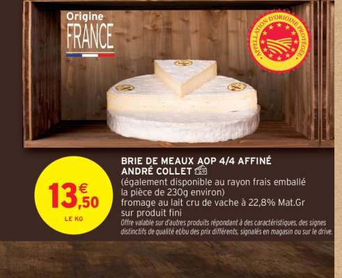 BRIE DE MEAUX AOP 4/4 AFFINÉ ANDRÉ COLLET