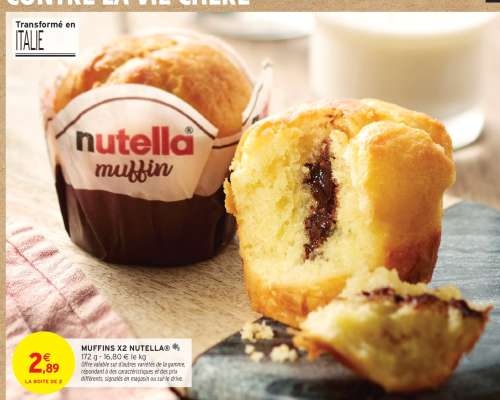 MUFFINS X2 NUTELLA