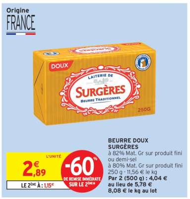 Beurre Doux Surgères