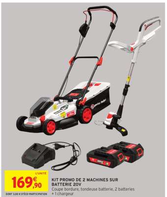 KIT PROMO DE 2 MACHINES SUR BATTERIE 20V