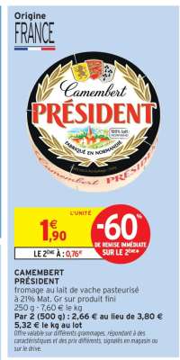 Camembert Président