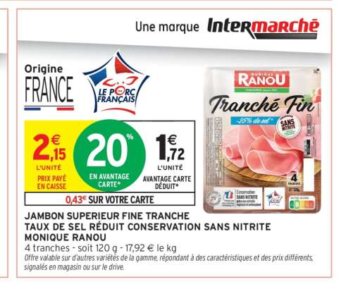 JAMBON SUPERIEUR FINE TRANCHE