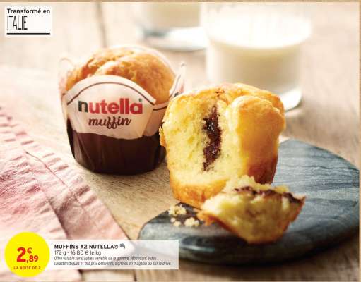 MUFFINS X2 NUTELLA®