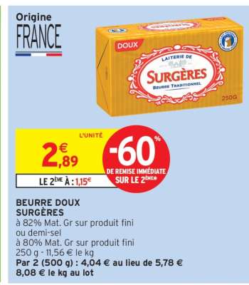 Beurre Doux Surgères