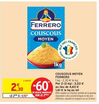 Couscous Moyen Ferrero
