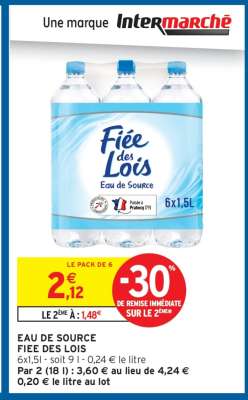 EAU DE SOURCE FIEE DES LOIS