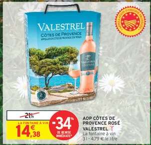 AOP CÔTES DE PROVENCE ROSÉ VALESTREL