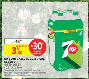 Boisson Gazeuse Classique Seven Up
