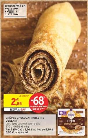 CRÊPES CHOCOLAT NOISETTE DESSAINT
