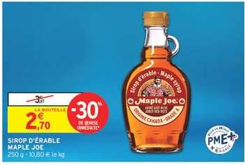 Sirop D'erable Maple Joe