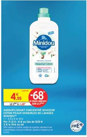Minidou Assouplissant Concentré Douceur Coton