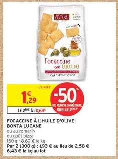 FOCACCINE À L'HUILE D'OLIVE BONTA LUCANE