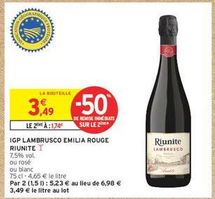 IGP LAMBRUSCO EMILIA ROUGE RIUNITE