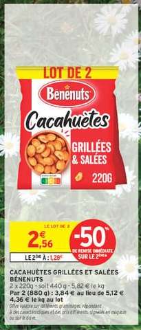 Cacahuètes Grillées et Salées Bénénuts