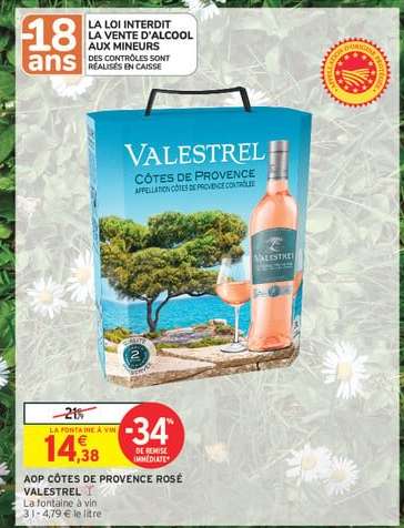 AOP CÔTES DE PROVENCE ROSÉ VALESTREL