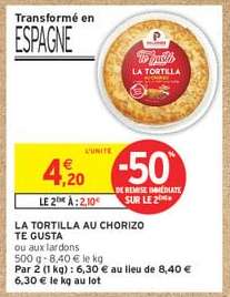 LA TORTILLA AU CHORIZO TE GUSTA