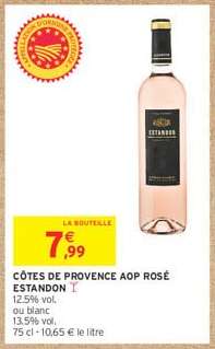 CÔTES DE PROVENCE AOP ROSÉ ESTANDON