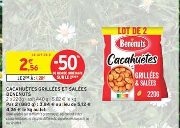 Cacahuètes Grillées & Salées Benenuts