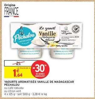 YAOURTS AROMATISÉS VANILLE DE MADAGASCAR PÉCHALOU