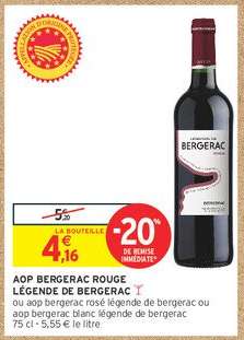 AOP BERGERAC ROUGE LÉGENDE DE BERGERAC