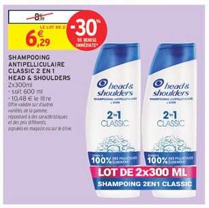 Shampooing Antipelliculaire Classic 2 en 1 Head & Shoulders