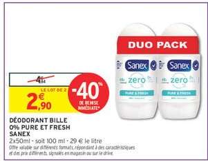 DÉODORANT BILLE 0% PURE ET FRESH SANEX