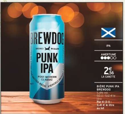 Bière Punk IPA BREWDOG