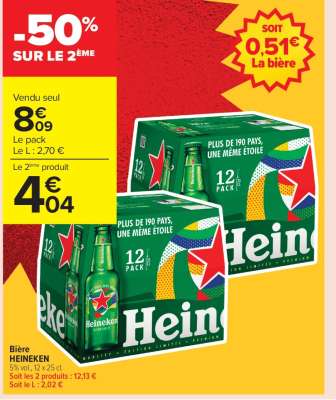 BIÈRE “HEINEKEN”